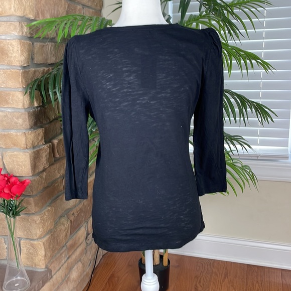 INC International Concepts ~ Puff-Sleeve Top ~ Deep Black ~ NWT! - Picture 5 of 9